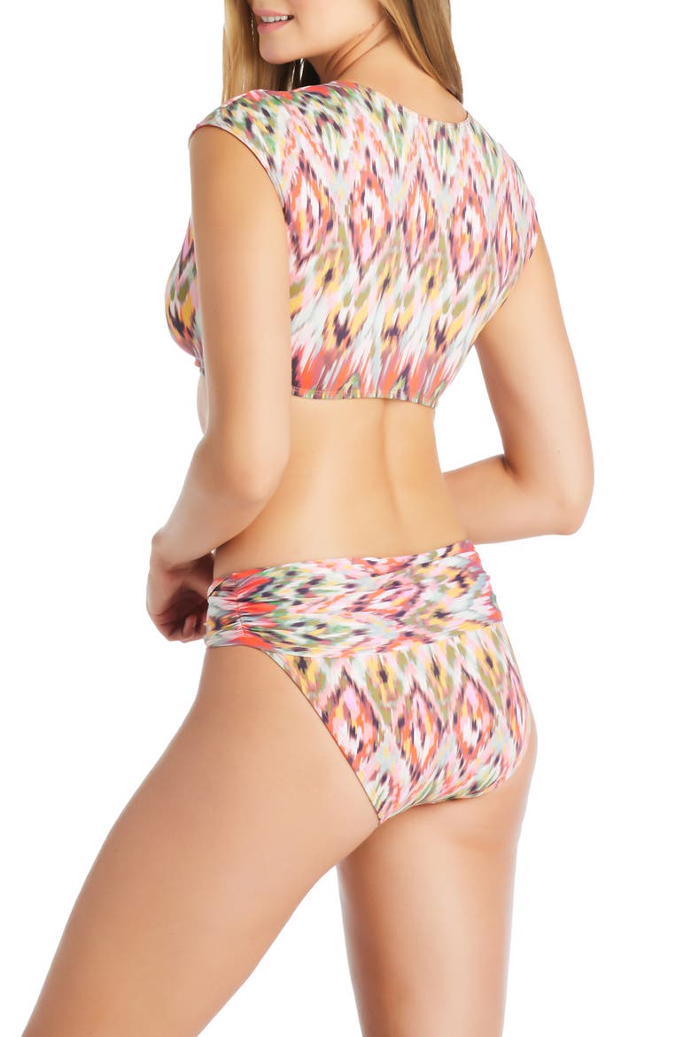 Free Spirit Cap Sleeve Bikini Top, Alternate, color, MULTI COLORED