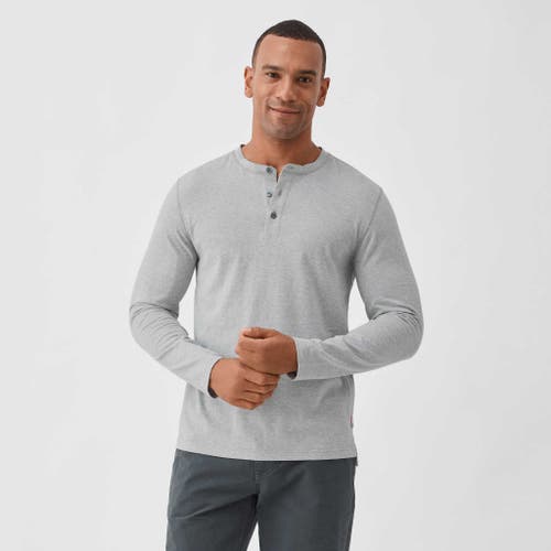 Shop Surfside Supply Co. Sean Sueded Jersey Henley In Heather Grey