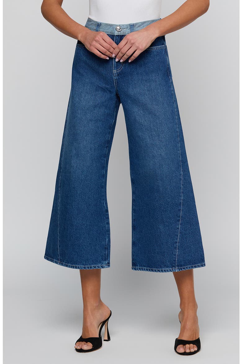 Bronte High Waist Crop Wide Leg Jeans, Main, color, GOLETA