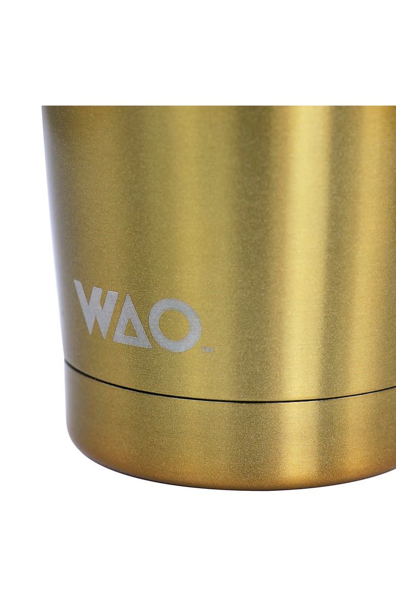 Wao 18oz  Thermal Tumbler with Acrylic Lid, Alternate, color, Dark Gold