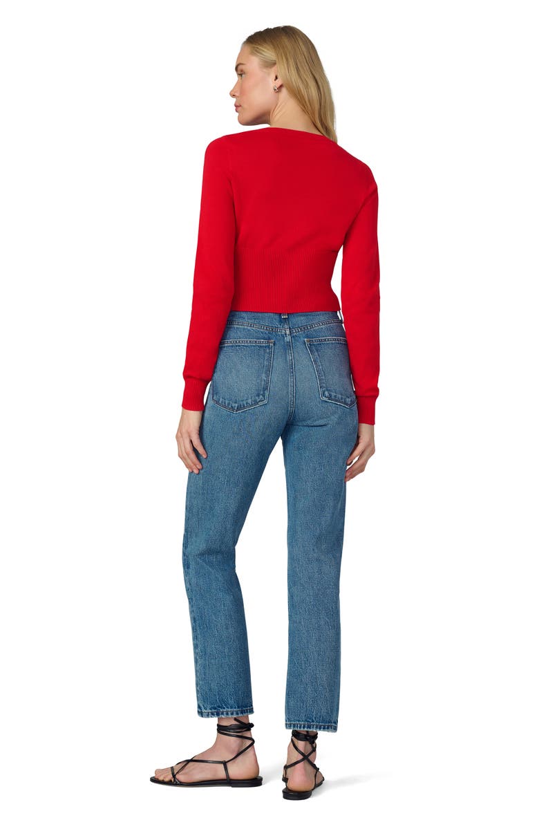 Joe's The Shrunken Cardigan, Alternate, color, Cherry Red