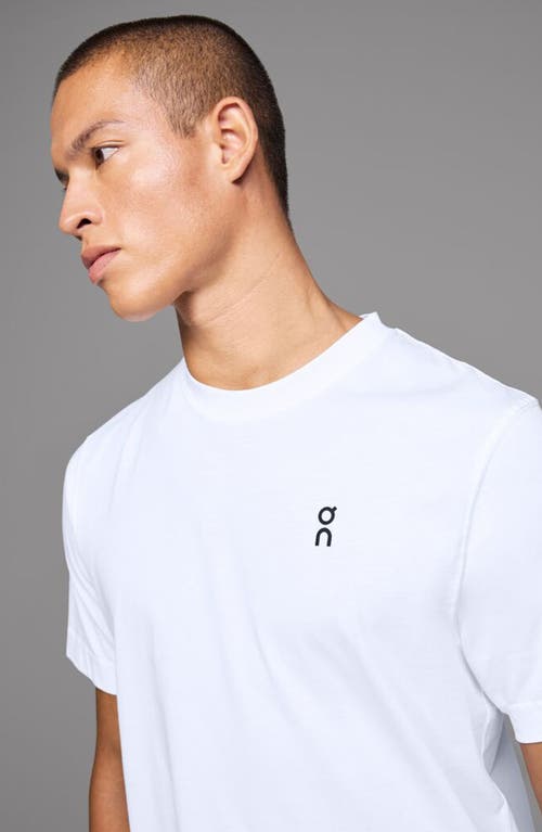 On Court Stretch Recycled-jersey T-shirt In White