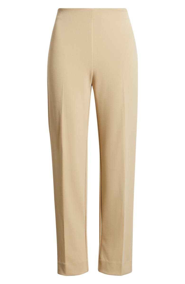 Anne Klein Hollywood Waist Straight Leg Ankle Pull-On Pants, Alternate, color, Safari