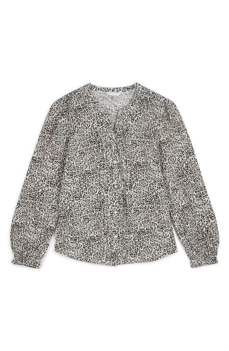 Lucky Brand Pintuck Long Sleeve Cotton Blouse, Alternate, color,