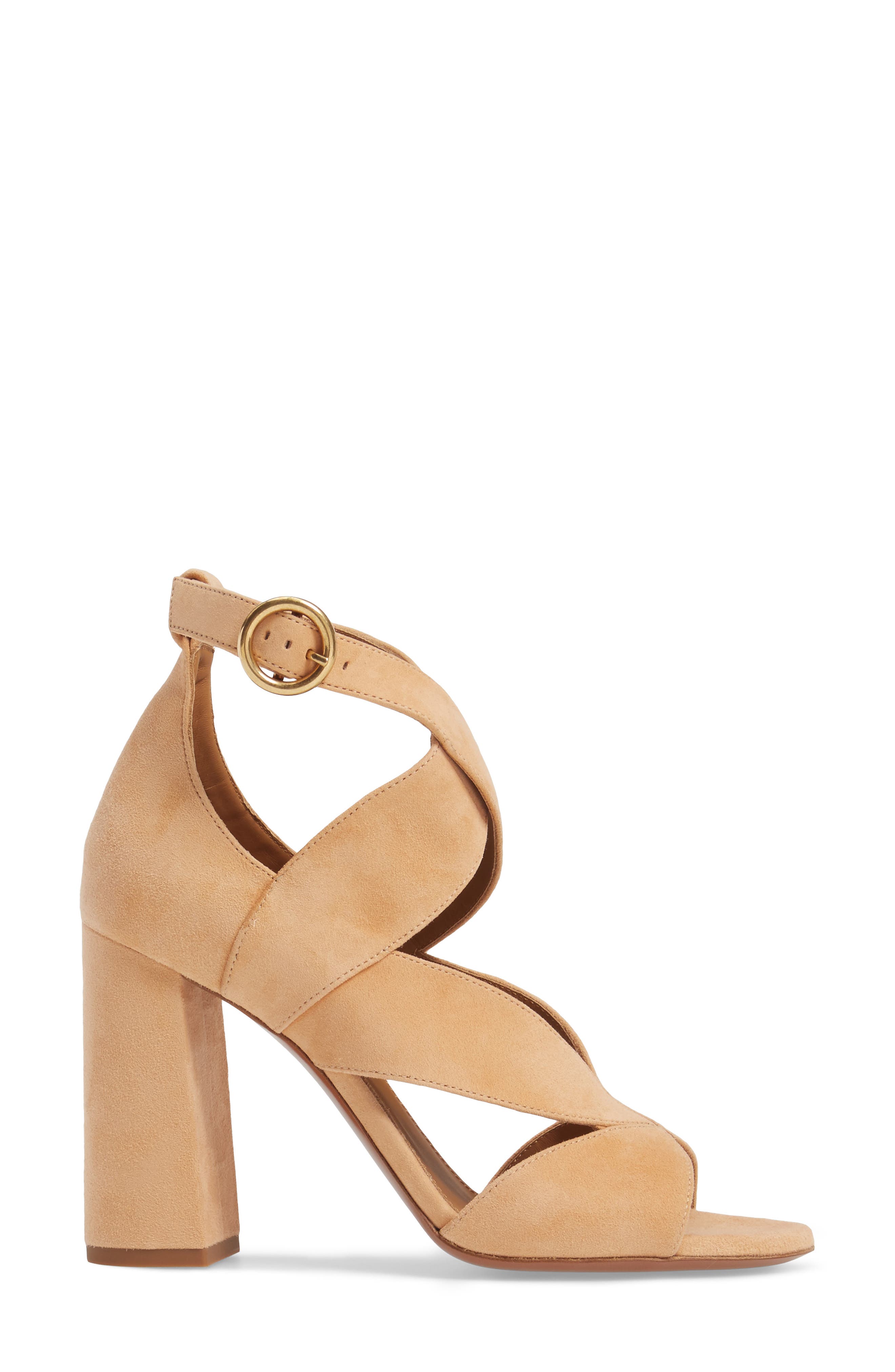 Chloé Graphic Leaves Sandal, Alternate, color, 