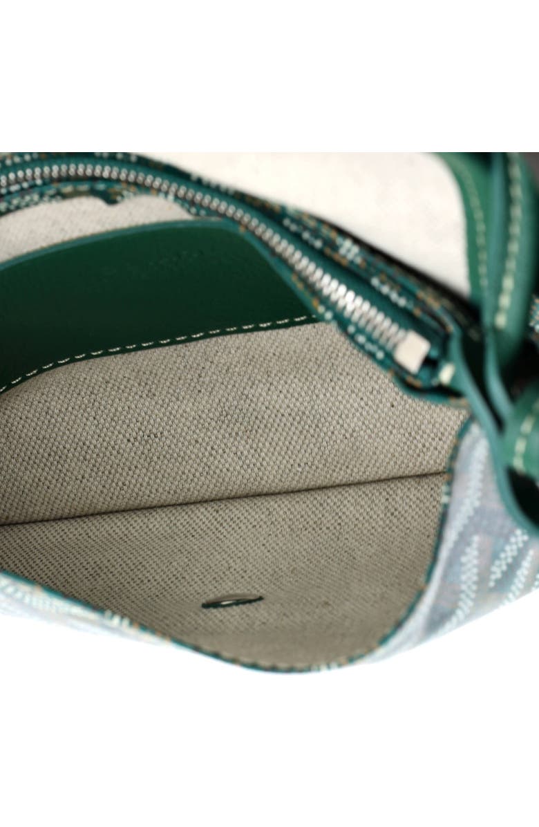 Pre-Owned Goyard Plumet Clutch Wallet Printed Coated Canvas, Alternate, color, Green