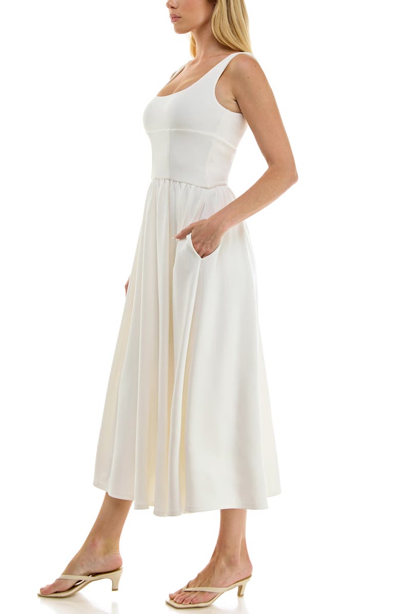 Socialite Seam Detail Knit Dress, Alternate, color, Off White