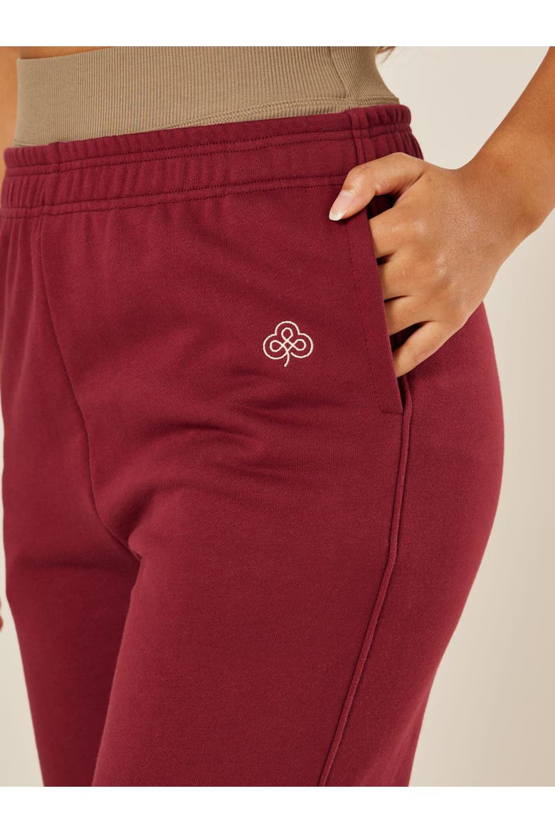Varsity Athletica Wide Leg Joggers, Alternate, color, Garnet