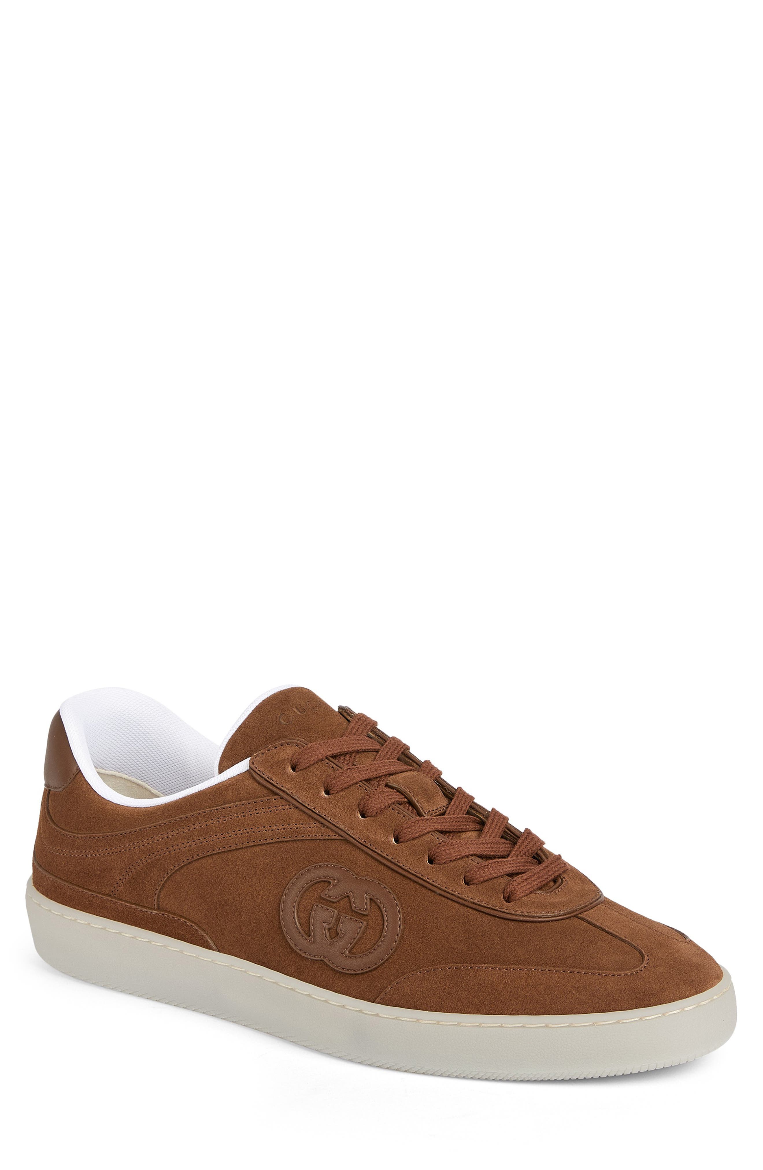 Gucci G75 Low Top Sneaker, Main, color, Havana Brown