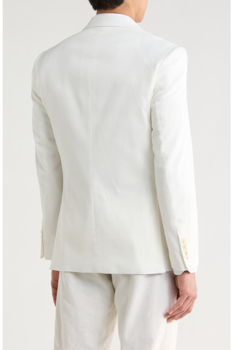 Slim Fit Cotton Blend Sport Coat, Alternate, color, WHITE