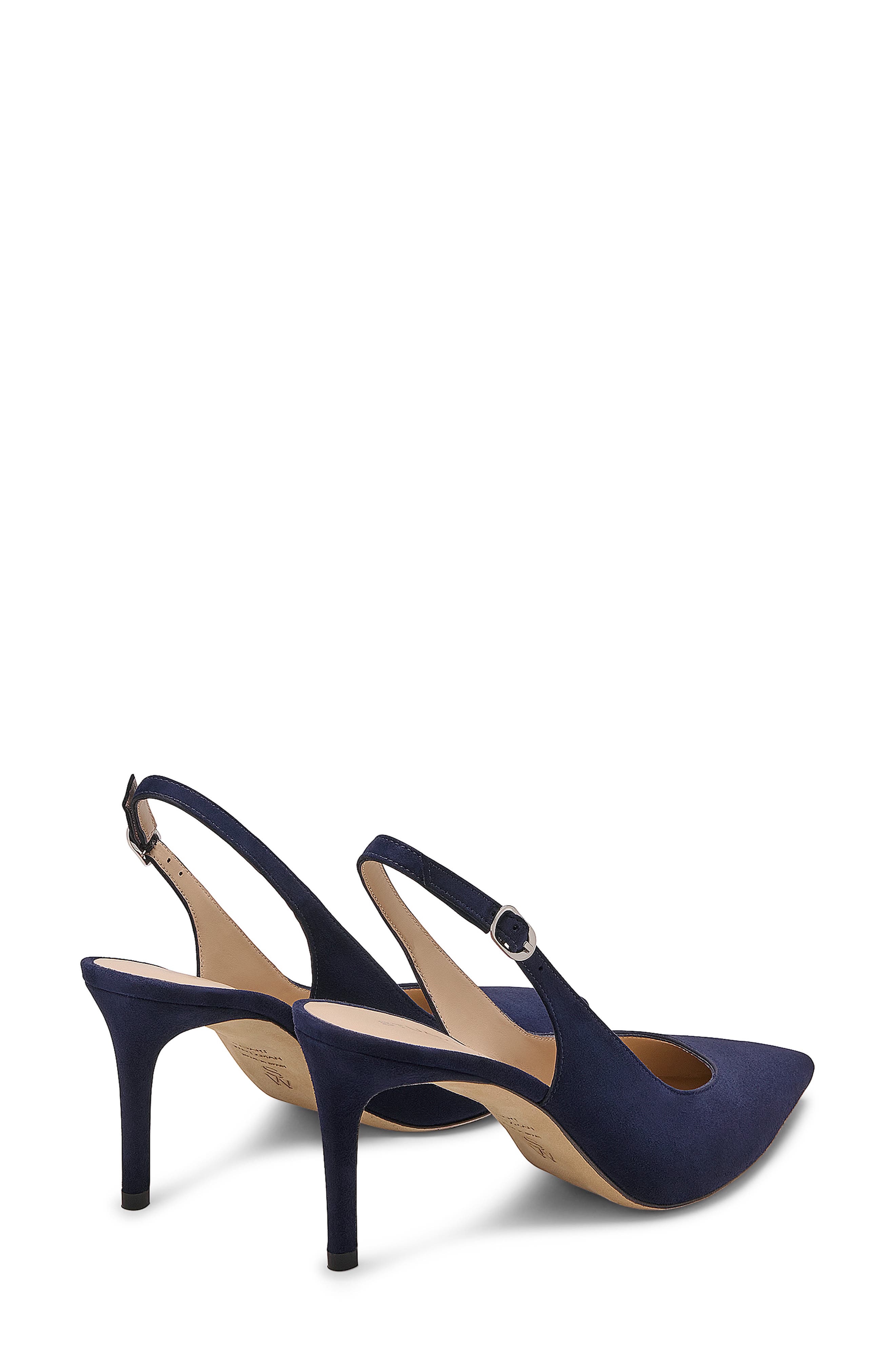 Stuart Weitzman Stuart Power Slingback 75 Pump, Alternate, color, Nice Blue