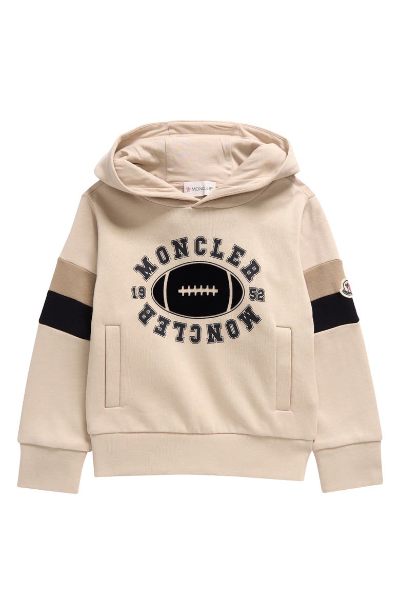 Moncler Kids' Football Graphic Hoodie, Main, color, 
