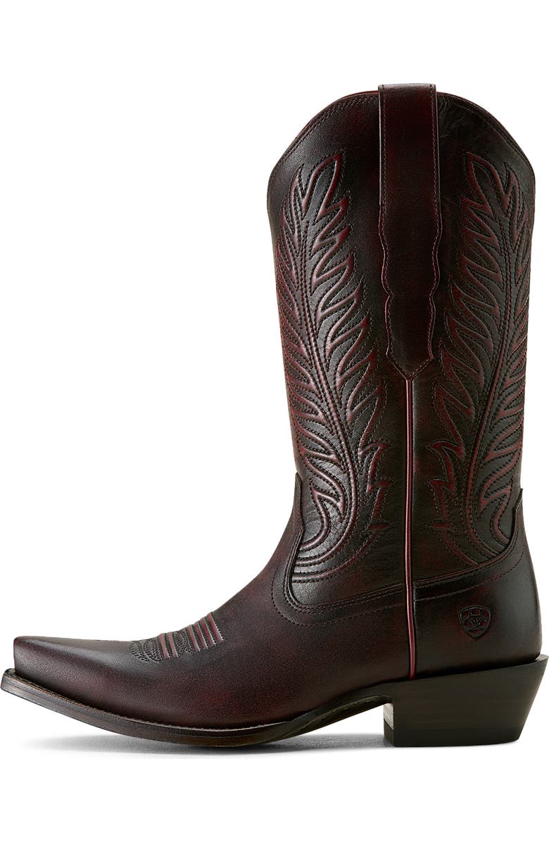 Ariat Bowman X Toe Cowboy Boot, Alternate, color, Black Cherry