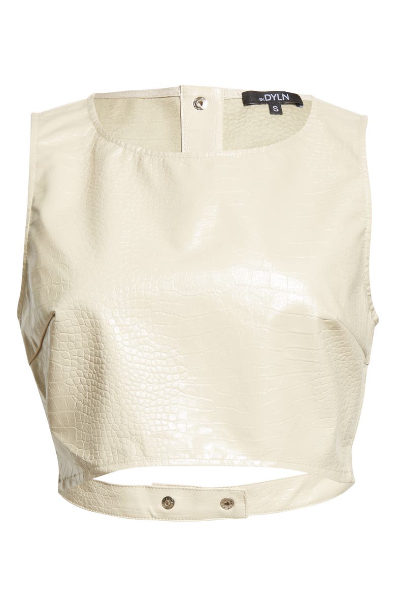 BY.DYLN River Crop Top, Alternate, color, Cream