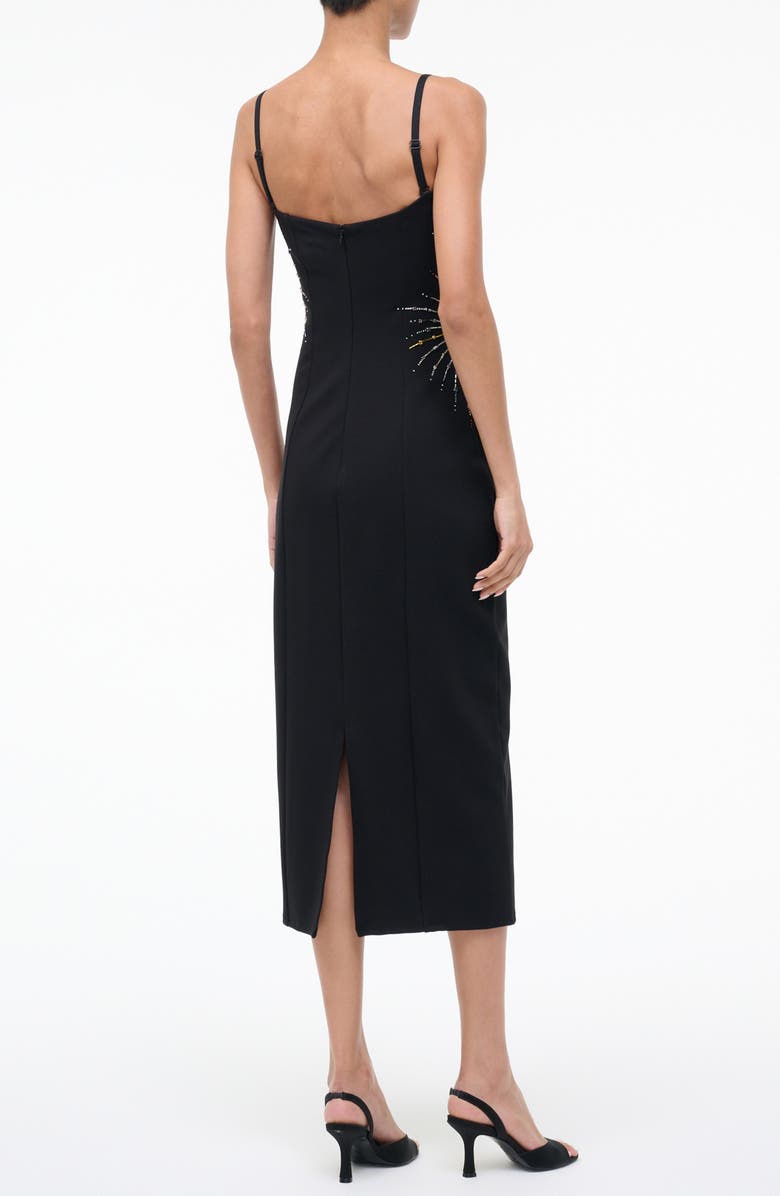 STAUD Britney Sleeveless Midi Dress, Alternate, color, Firework