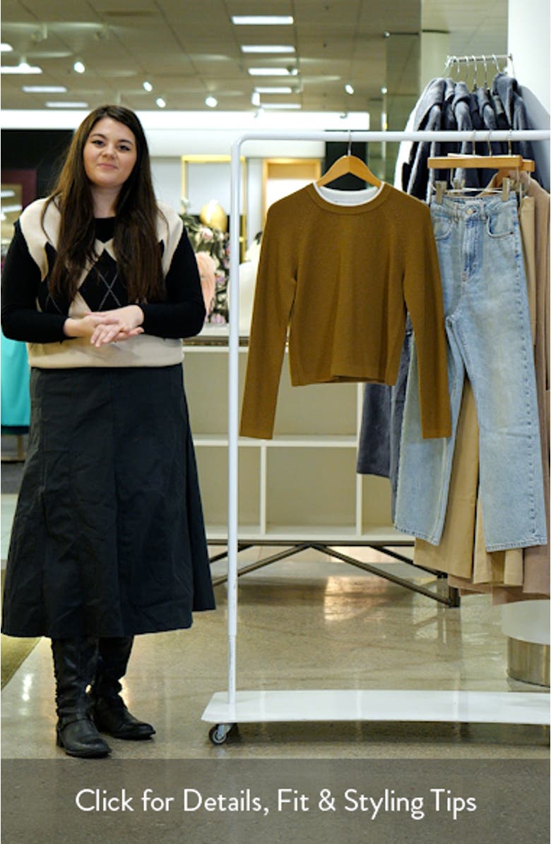 Contrast Trim Merino Wool & Cashmere Sweater, sales video thumbnail