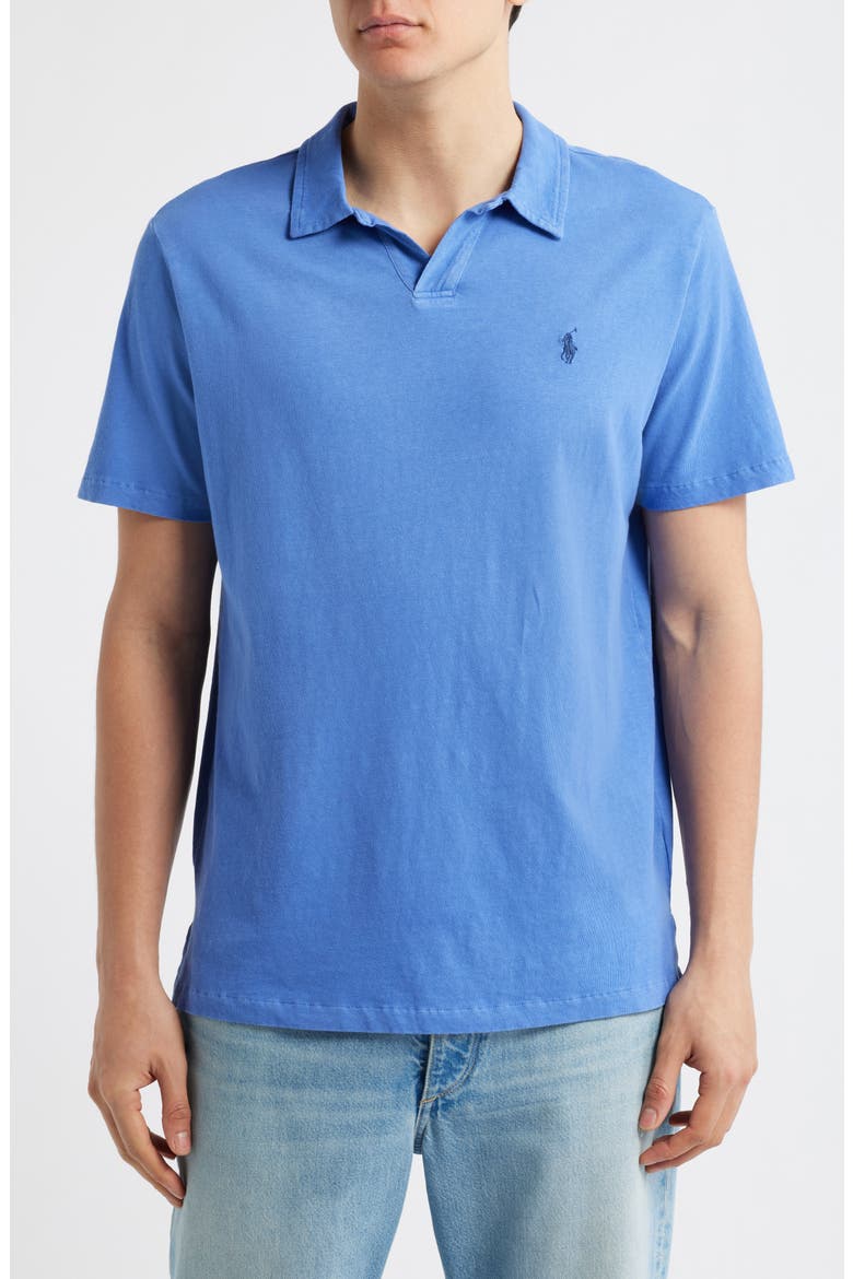 Johnny Collar Cotton Polo, Main, color, MODERN ROYAL