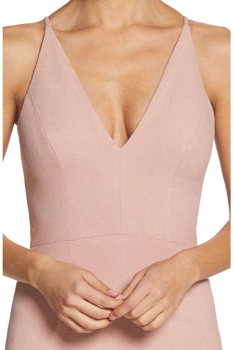 Lyla Crepe Cocktail Dress, Alternate, color, BLUSH