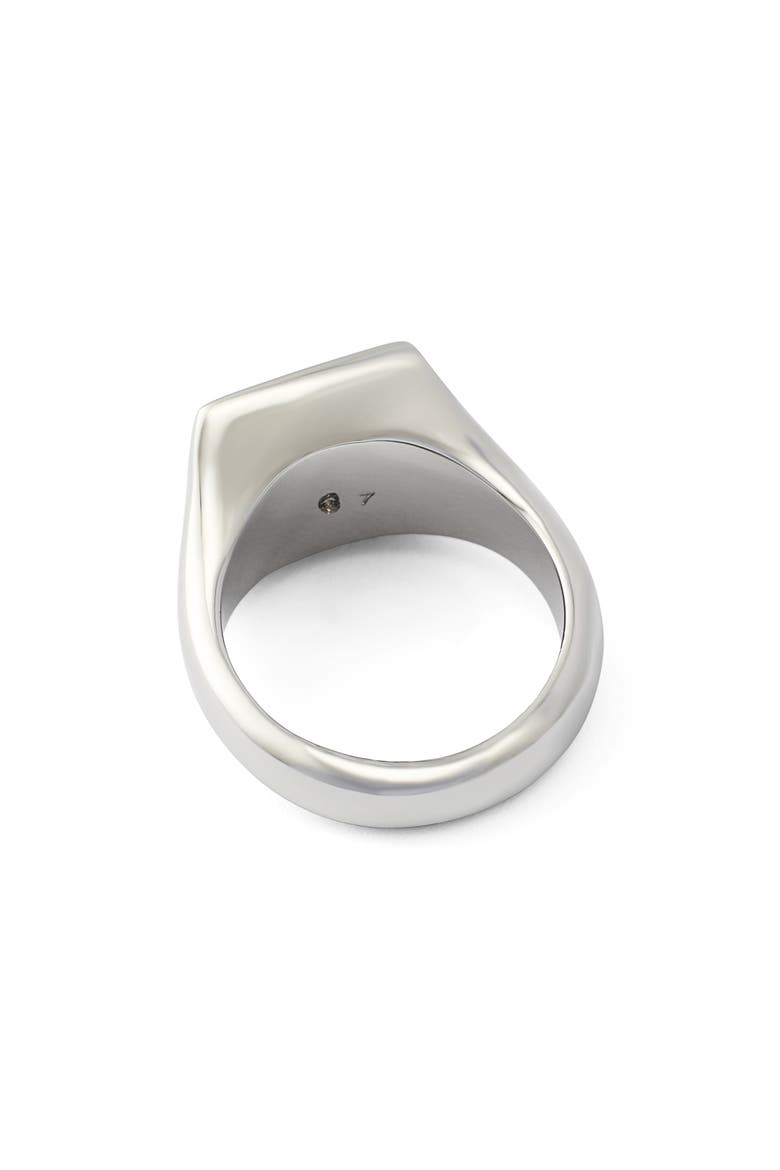 Square Signet Ring, Alternate, color, TWO TONE SHINY