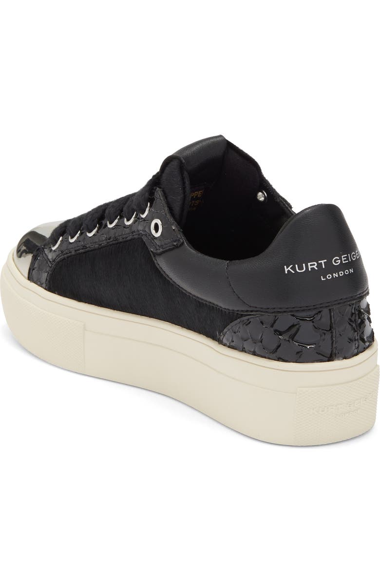 KG Kurt Geiger Lana Genuine Calf Hair Sneaker, Alternate, color, Black