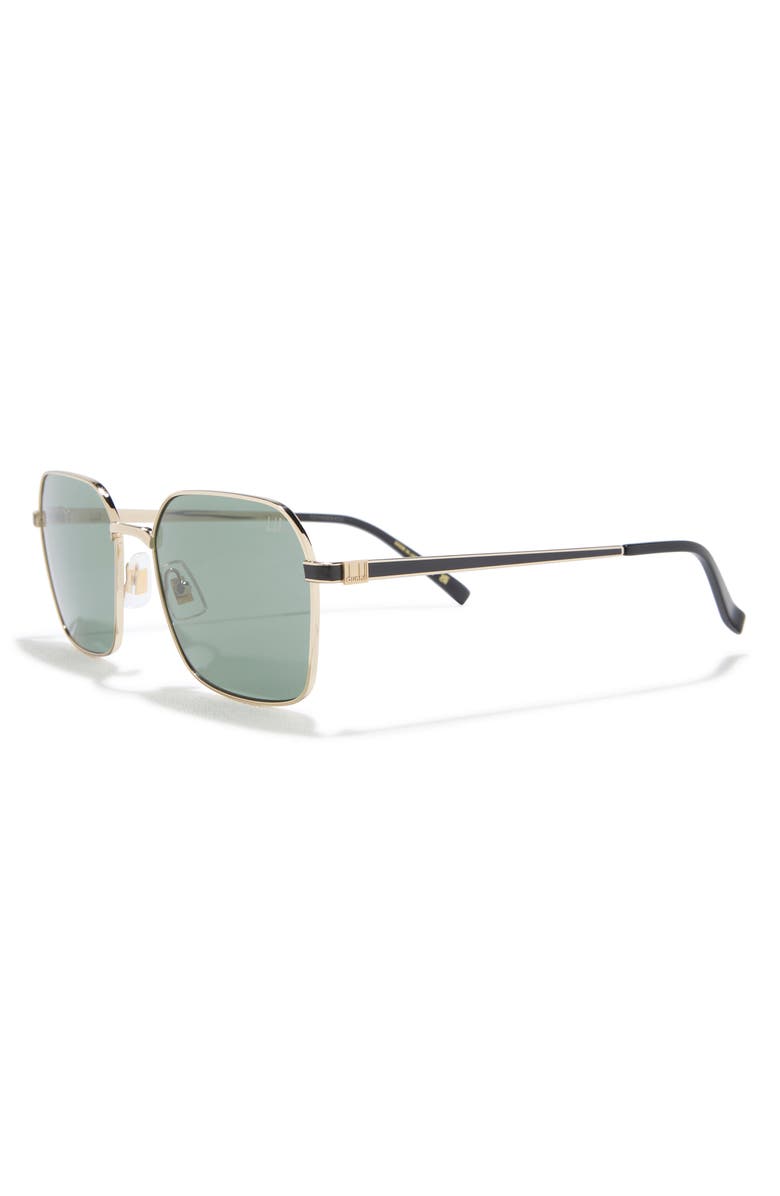 Dunhill 58mm Square Sunglasses, Alternate, color, Gold Gold Green