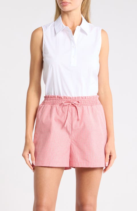 Sleeveless Poplin Polo