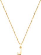 Tiny Blessings 14K Gold Modern Initial 12-14" Necklace