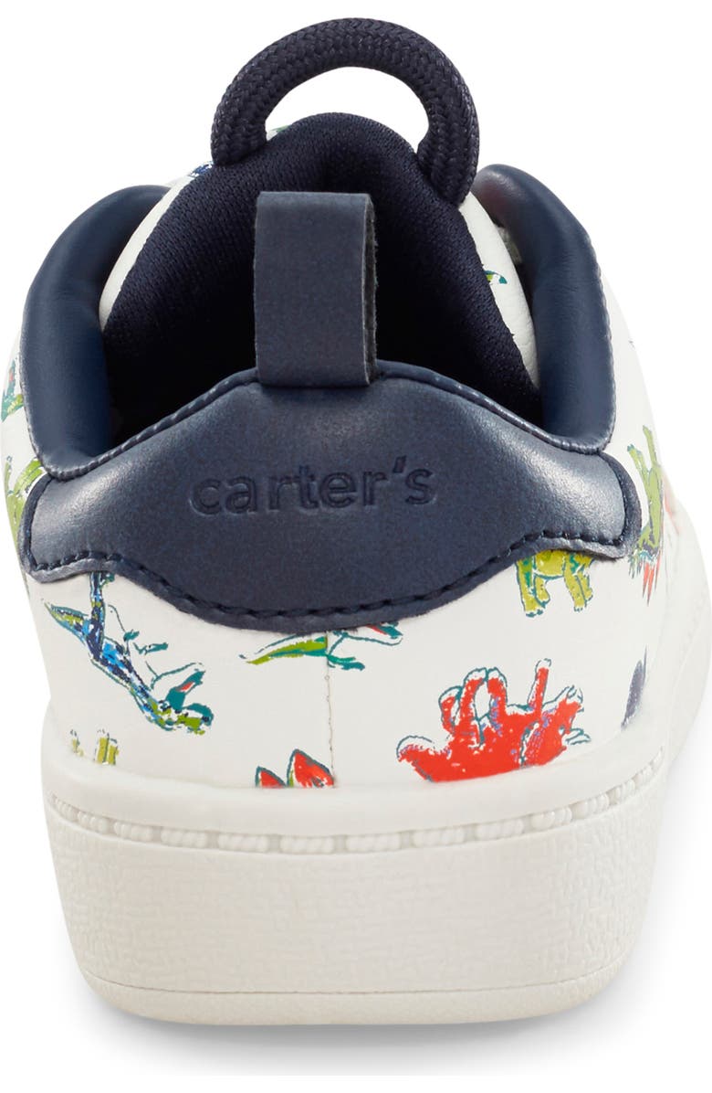 CARTERS Tryptic Dinosaur Print Sneaker, Alternate, color,
