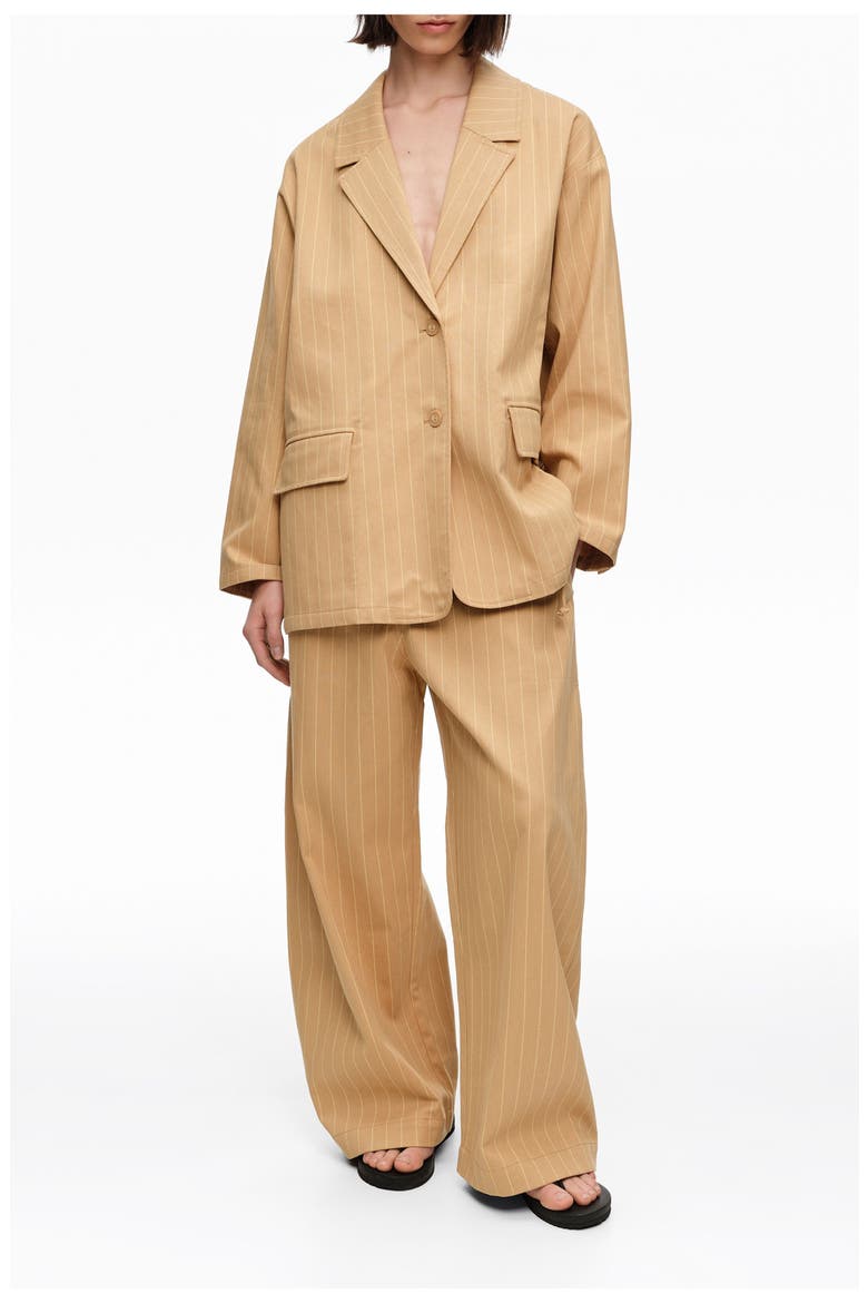 Double-Breasted Tailored Jacket, Main, color, OCHRE
