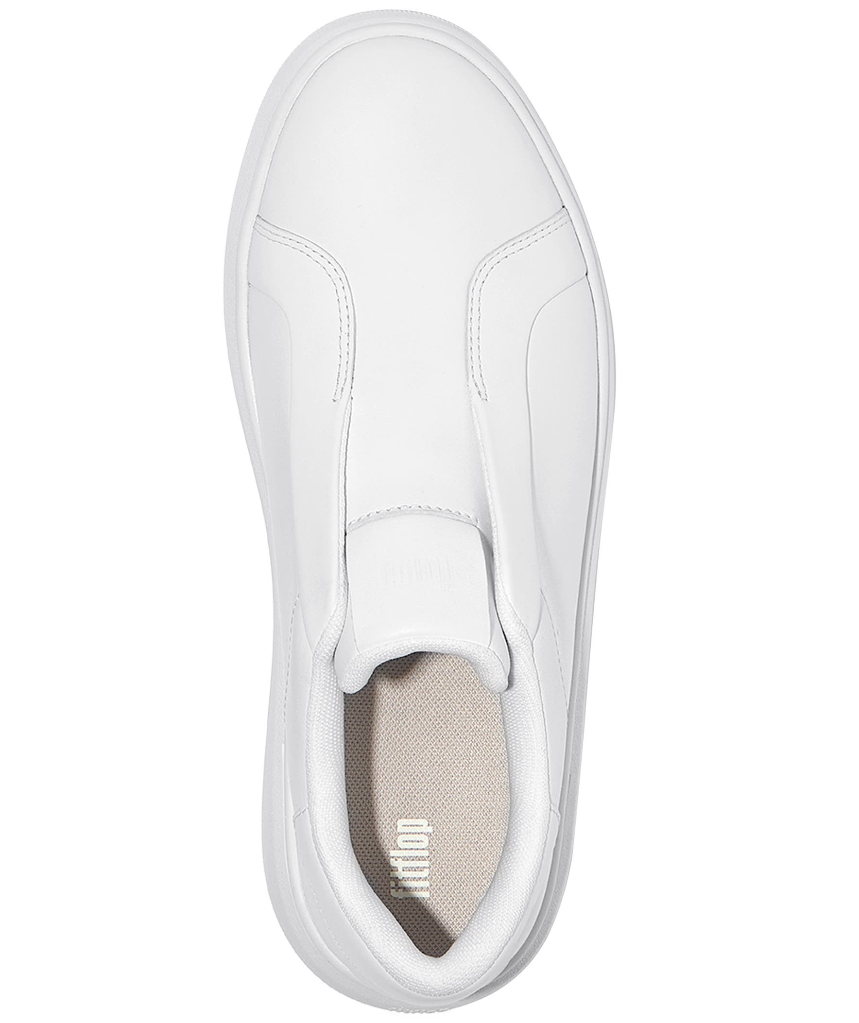 FitFlop RTG Leather Laceless Sneakers, Alternate, color, Urban White