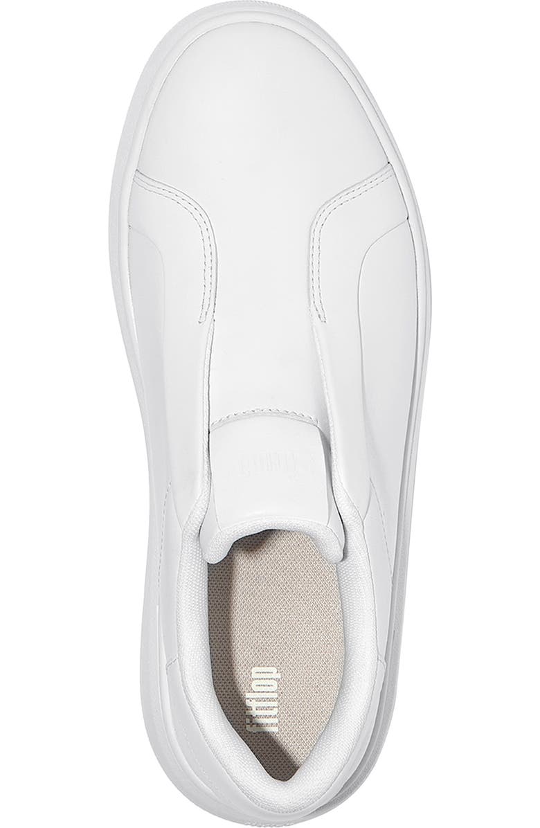 FitFlop RTG Leather Laceless Sneakers, Alternate, color, Urban White