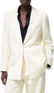 Burberry Pinstriped Wool Tailored Jacket