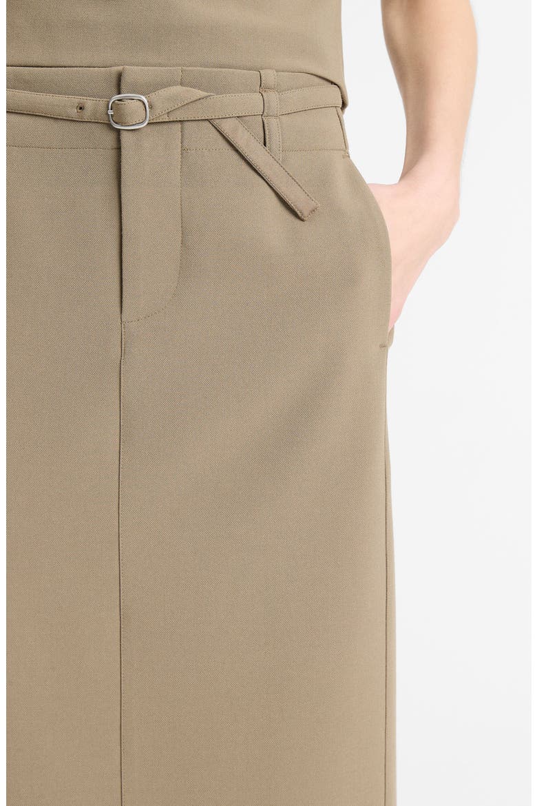 Belted Pencil Skirt, Alternate, color, OAK MOSS