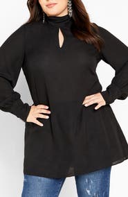 City Chic Bow Tunic Top