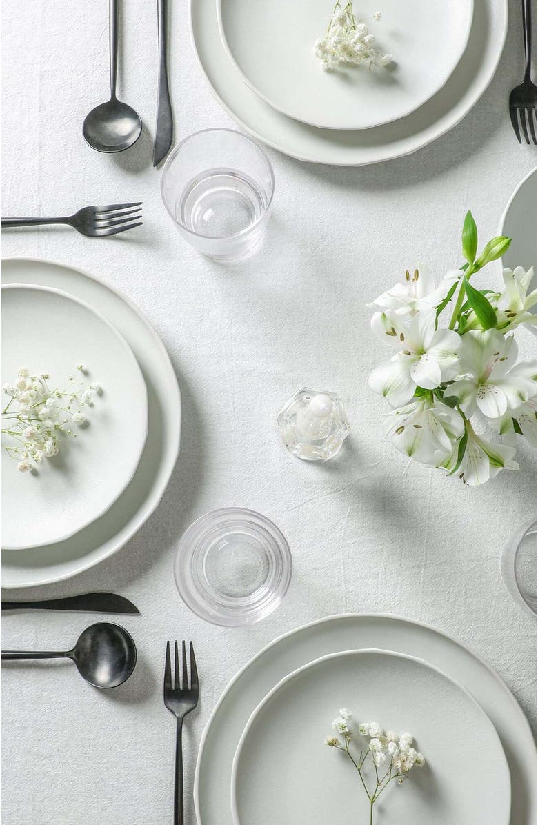 Stone Lain Rio Stoneware 16-Piece Dinnerware Set with Glasses, Alternate, color, Beige