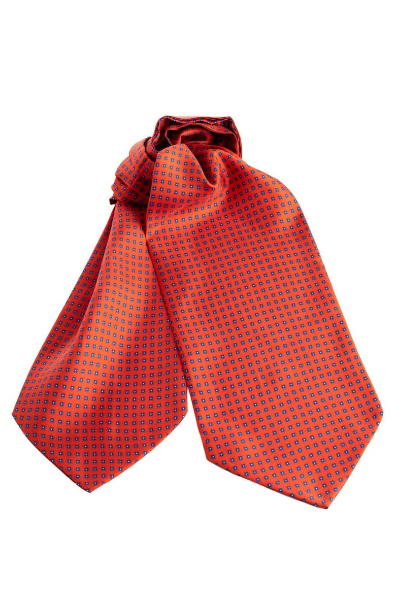 Elizabetta Lecco - Silk Ascot Cravat Tie for Men, Main, color, 