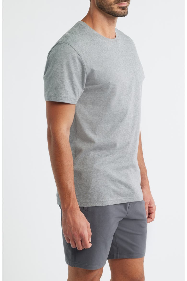 Slim Fit Crewneck Pima Cotton T-Shirt, Alternate, color, GREY HEATHER