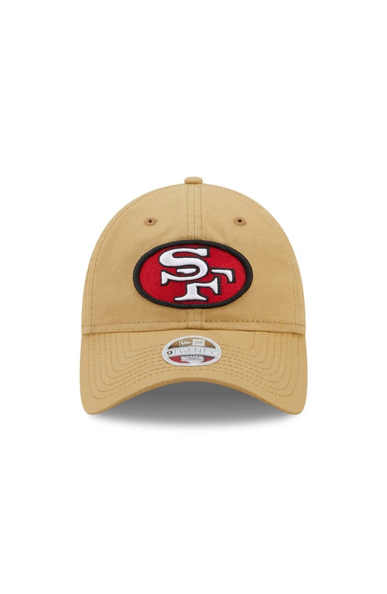 New Era Women's New Era Gold San Francisco 49ers Core Classic 2.0 9TWENTY Adjustable Hat, Alternate, color,