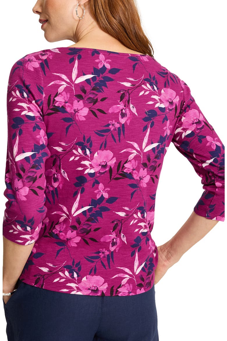 Ashby Isles Sunset Shimmers Cotton Top, Alternate, color, CABERNET CRUSH