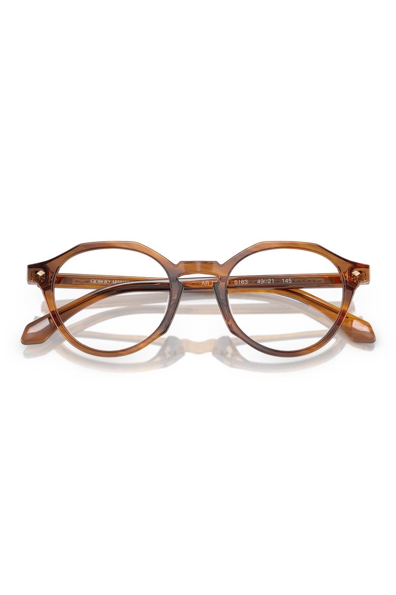 47mm Small Phantos Optical Glasses, Alternate, color, STRIPED HONEY / DEMO LENS