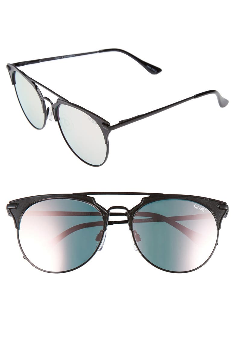 QUAY Australia 'Gemini' 55mm Sunglasses, Main, color,