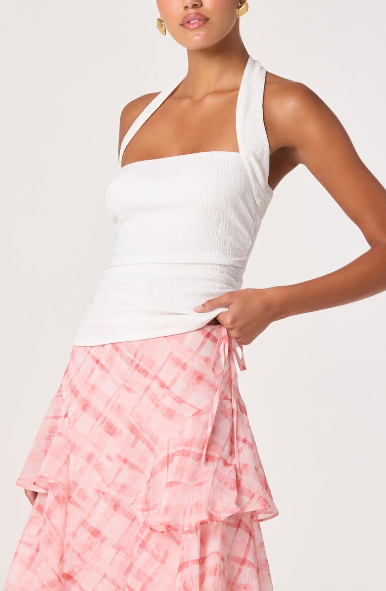 ASTR the Label Tate Halter Top, Alternate, color, Off White