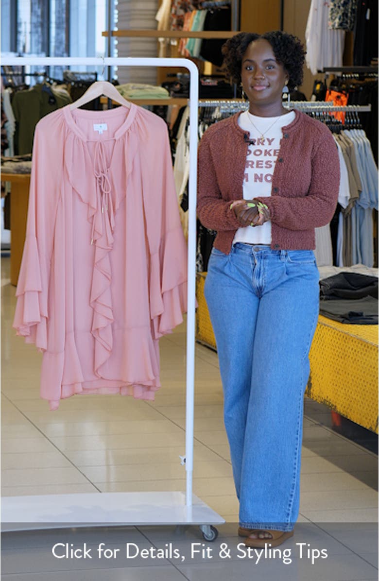 Long Sleeve Ruffle Minidress, sales video thumbnail