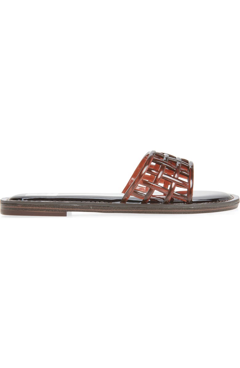 DV by Dolce Vita Jinney Lattice Slide Sandal, Alternate, color, Brown