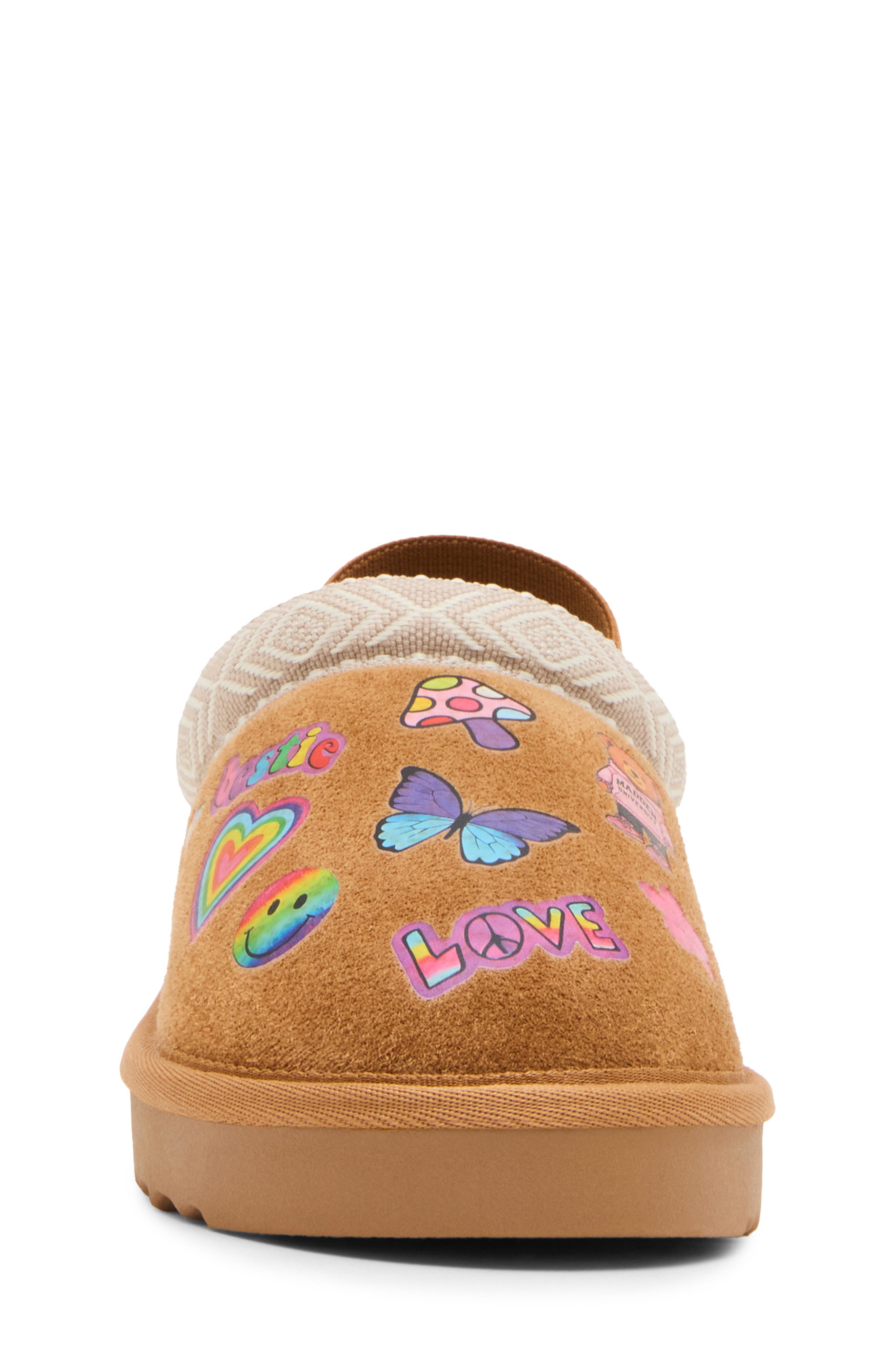 Kids' Glazed Slingback Slipper, Alternate, color, COGNAC MULTI