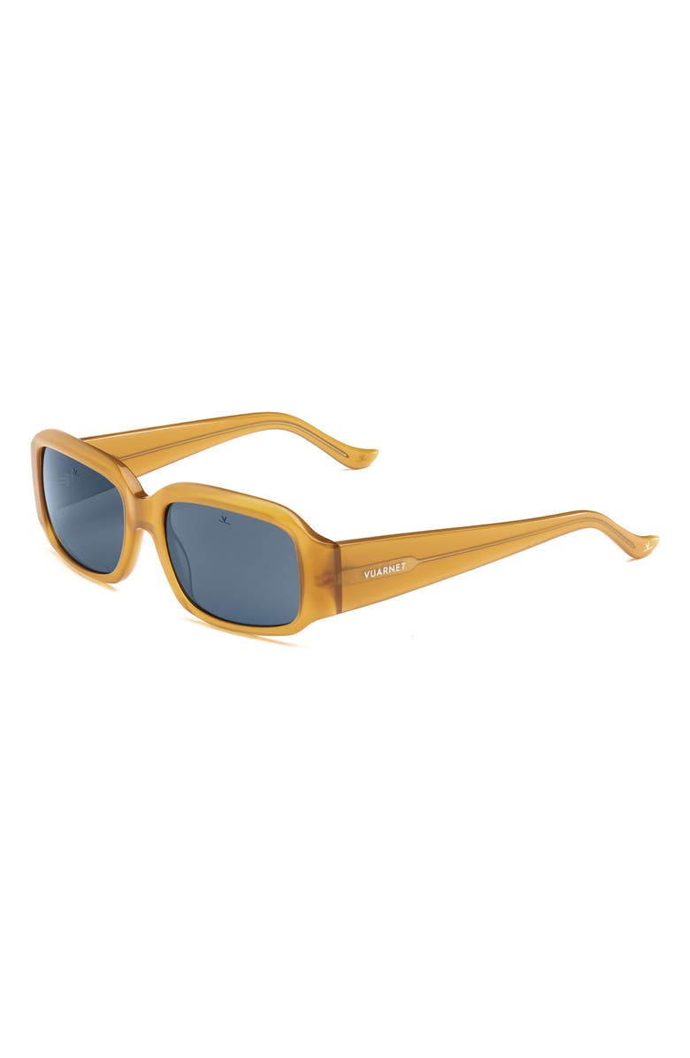 Vuarnet 55mm Resort Rectangular Sunglasses, Alternate, color, Ambre