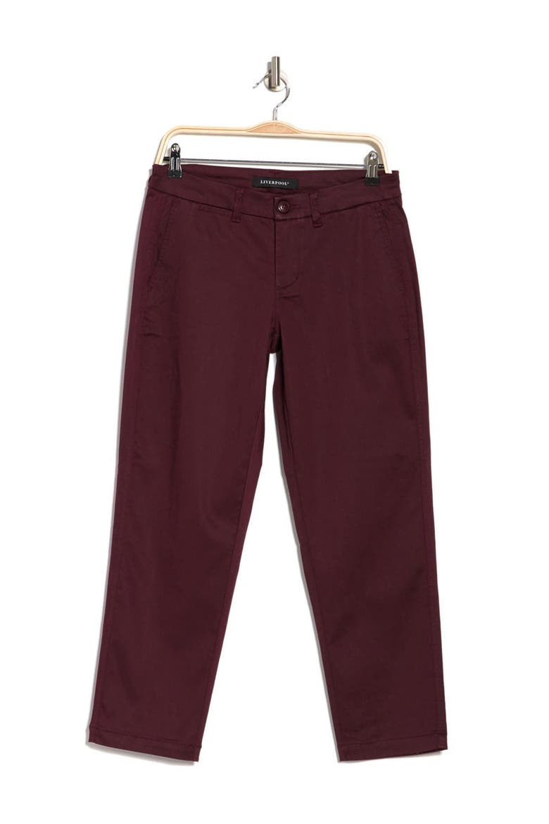 Bobbie Ankle Trousers, Main, color, COCOA BURG