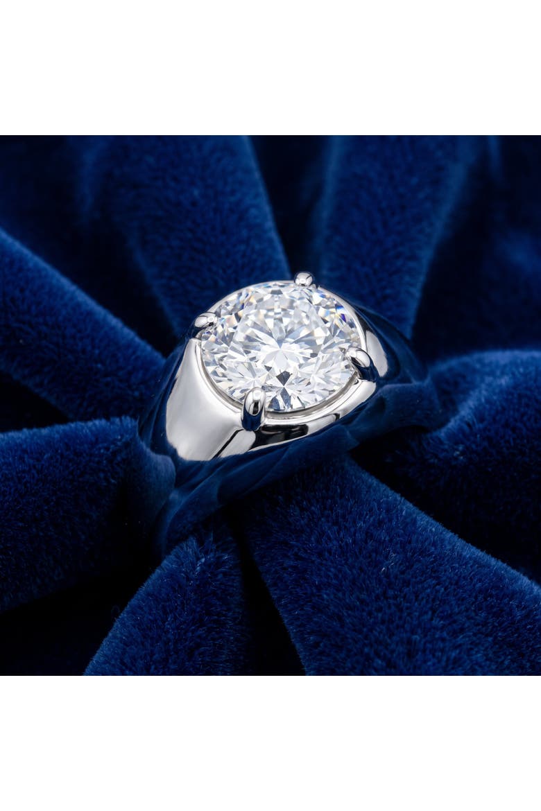 Ceritified Men's 3Ct Diamond Wedding Anniversary Ring Gold Lab Grown, Alternate, color, 10k White Gold