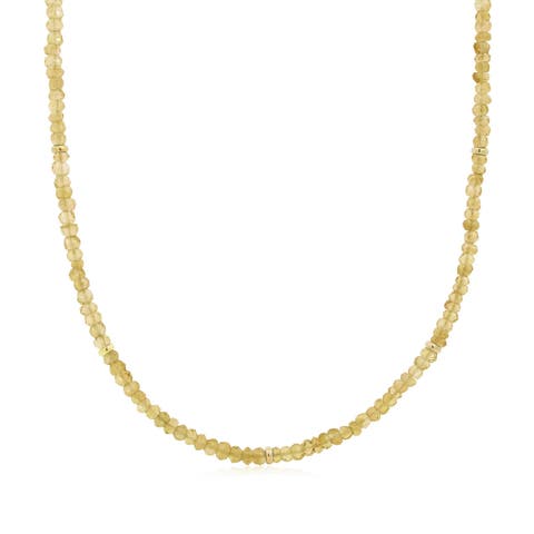 Citrine Bead Necklace