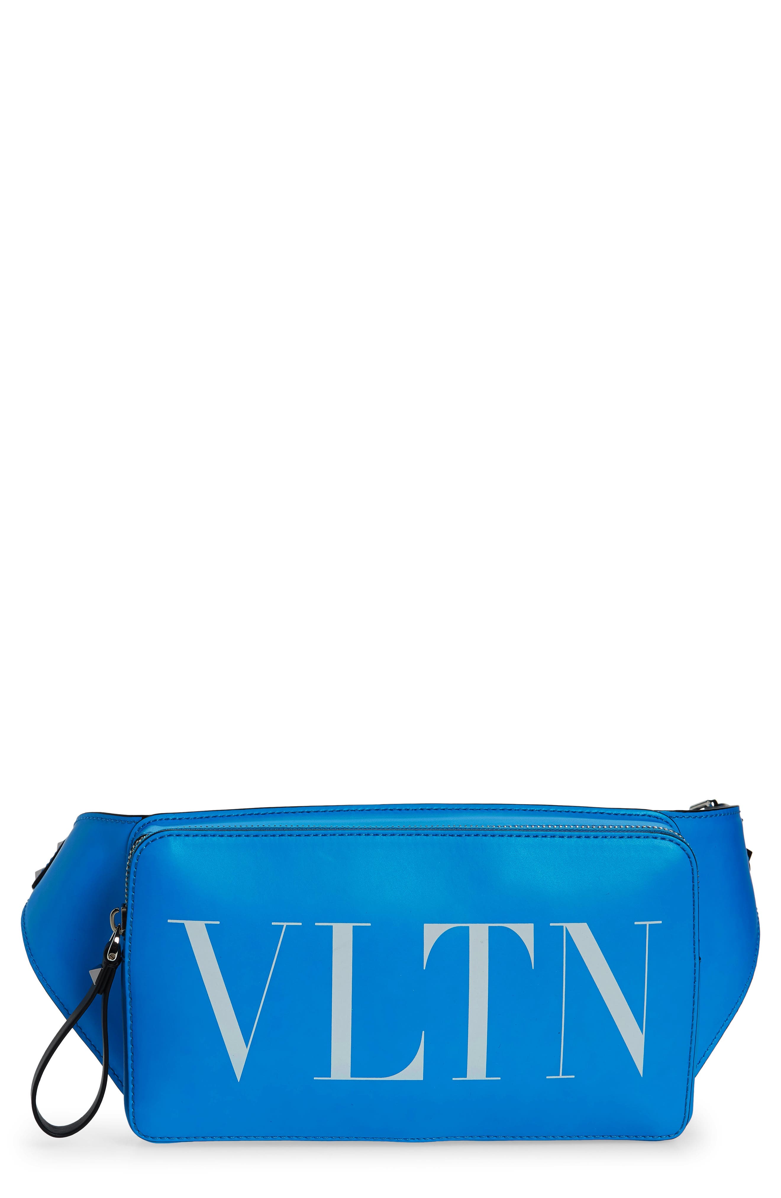 Valentino Garavani Valentino VLTN Logo Leather Belt Bag, Main, color, 